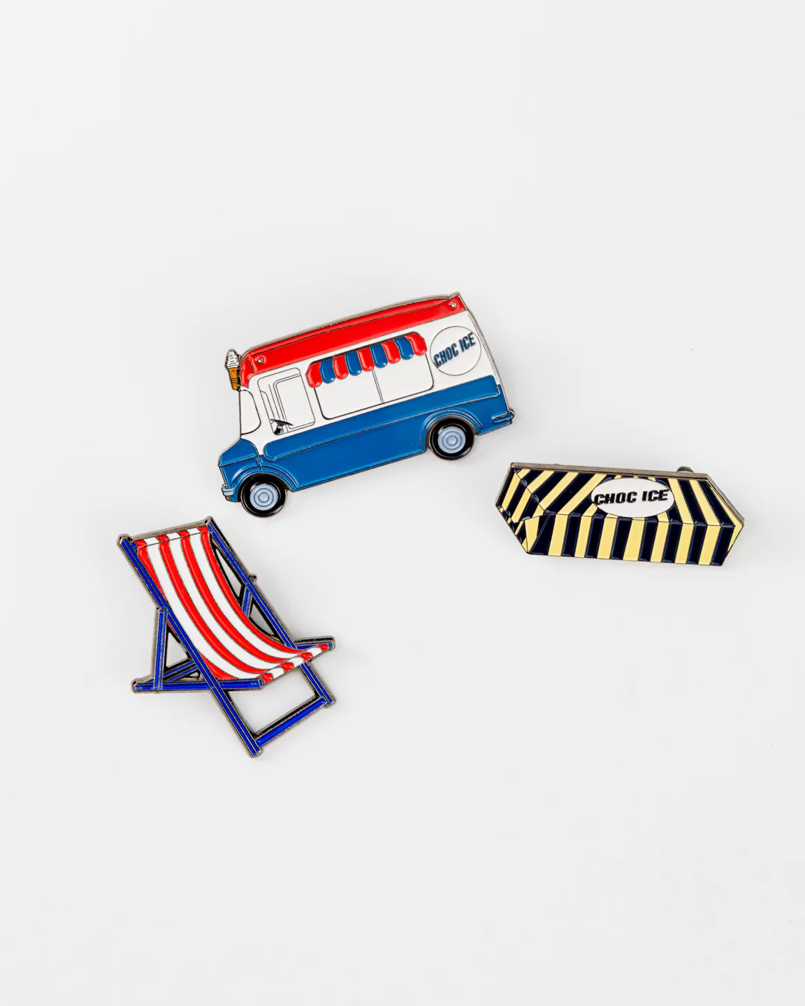 Choc Ice Pin Badge Set