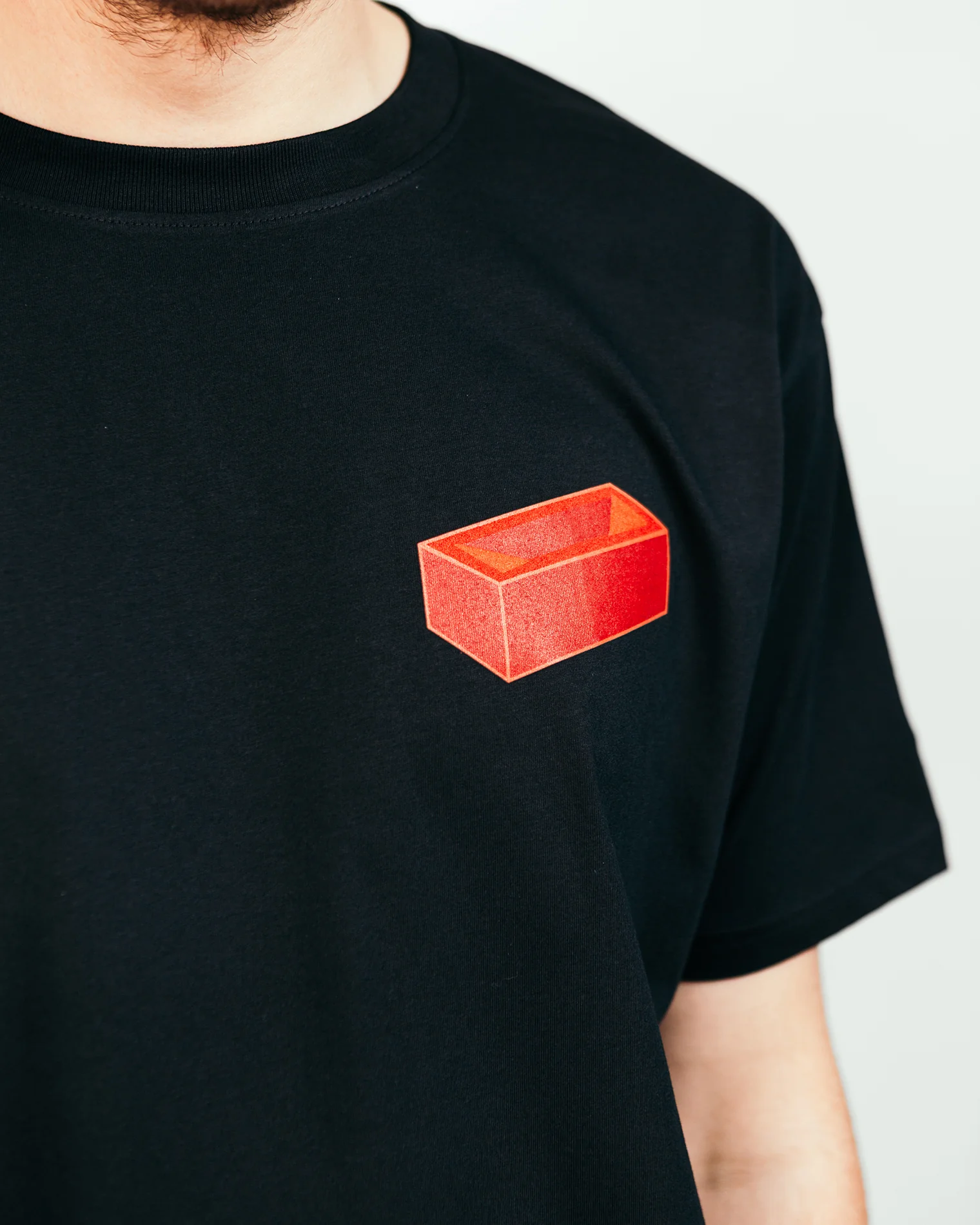Red Brick Black T-shirt - Image 2